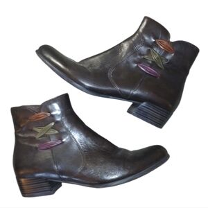 Canal Grande Beate Brown Leather Ankle Boot Women's size 8 Brown Booties